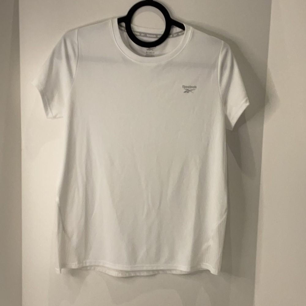 Reebok White Training vented T-Shirt